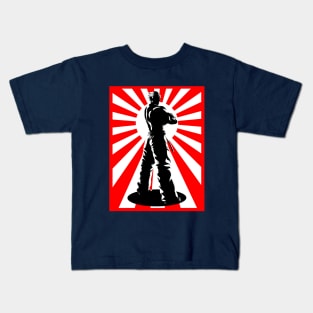 silhouette retro game Kids T-Shirt